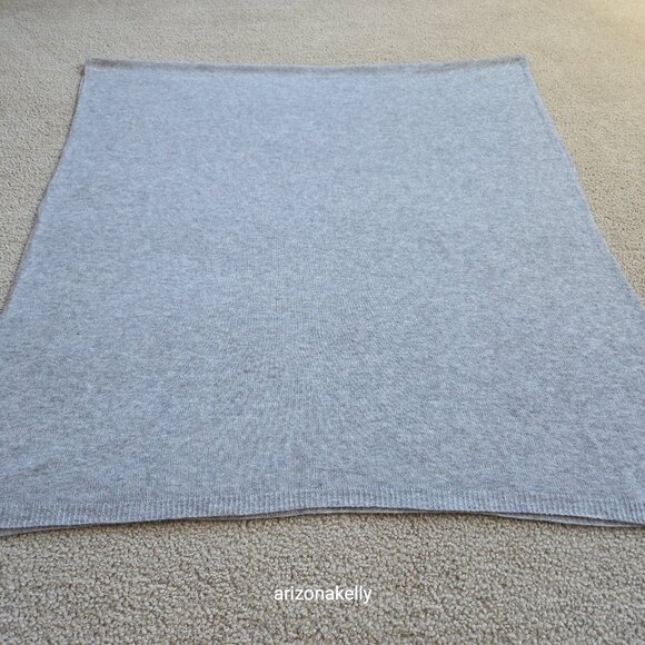NWOT Deane & White Cashmere Wrap Huge Heather Grey - Picture 5 of 6